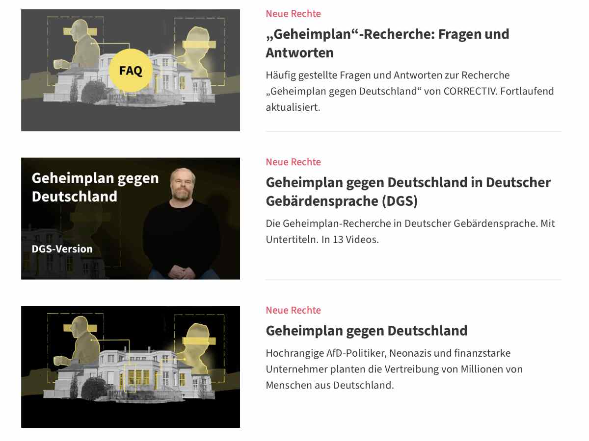 Screenshot Correctiv